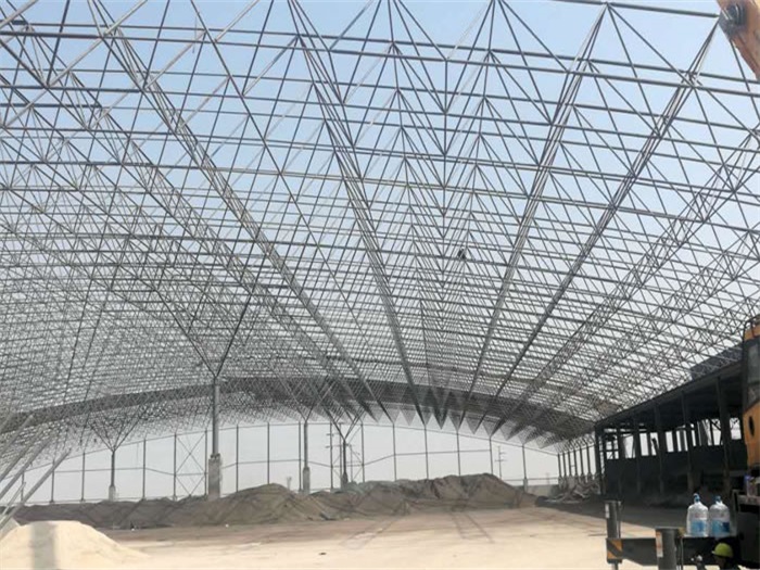 揭阳钢厂料仓网架工程